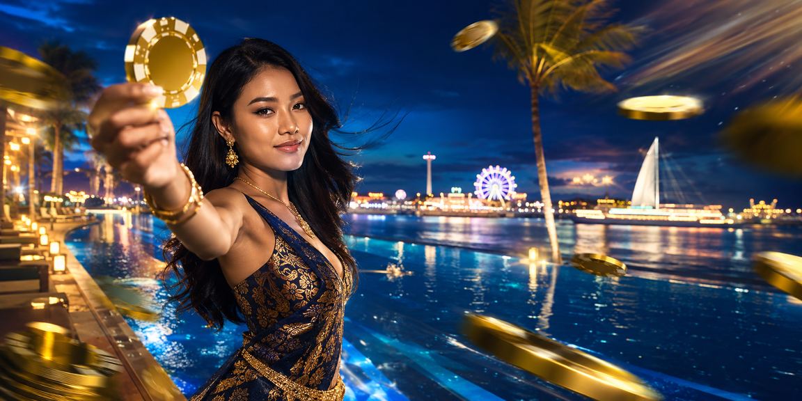 Pemain menikmati waktu santai di pantai sambil mengakses platform taruhan secara bijak